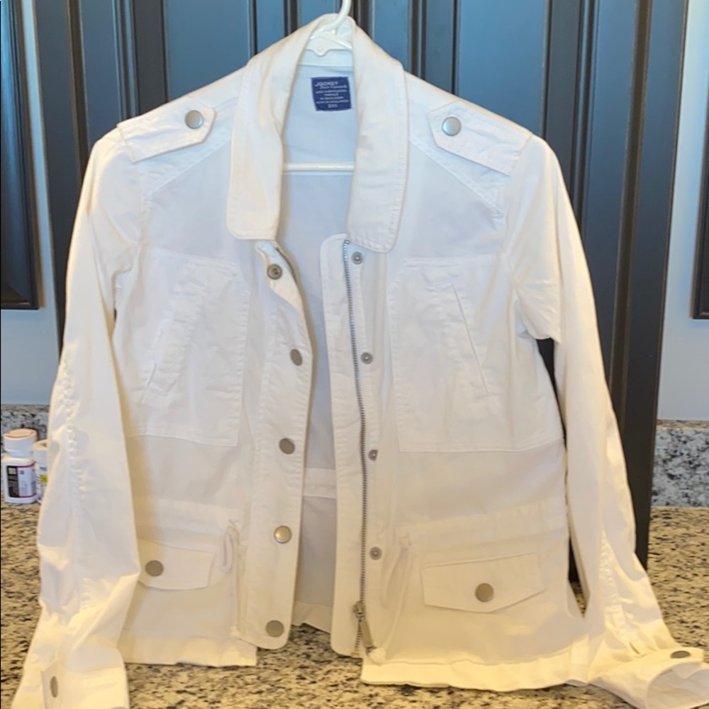 Jockey white denim jacket
